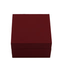 Matte Paper Covered Clip for Ring Box with Cream Leatherette Interior
