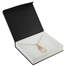 Boîte à pendentif/boucle d'oreille/bague moyenne à façade en V magnétique