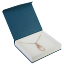 Boîte à pendentif/boucle d'oreille/bague moyenne à façade en V magnétique