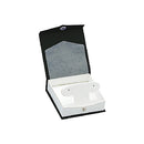 Textured Paper Covered French Clip Earring Box with White Insert