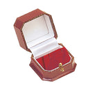 Leatherette Single Earring Box with Velvet Interior