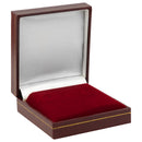Paper Covered Hoop Earring Box with Gold Accent