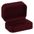 Leatherette Double Ring Box with Matching Interior