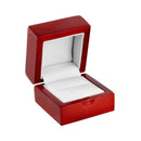High Shine Mahogany Color Wooden Single Ring Box