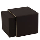 Matte Paper Covered Large Single Ring Box with Matching Moulded Sleeve