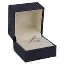 Matte Paper Covered Large Single Ring Box with Matching Moulded Sleeve