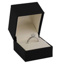 Matte Paper Covered Single Ring Box with Matching Moulded Sleeve