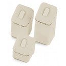 Leatherette Set of Three Ring Clip Displays