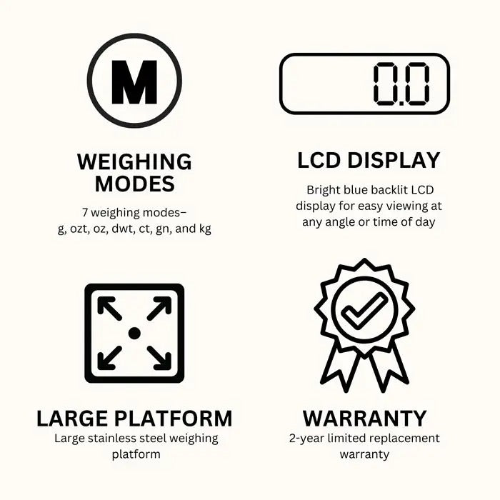 Platinum Digital Countertop Scale PRO1001V