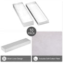 Silver and Gold Linen Cotton Filled Cardboard Box