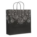 Black Ornament Designed Xmas Bags