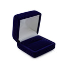 Suede Double Ring Box with Matching Two Piece Packer