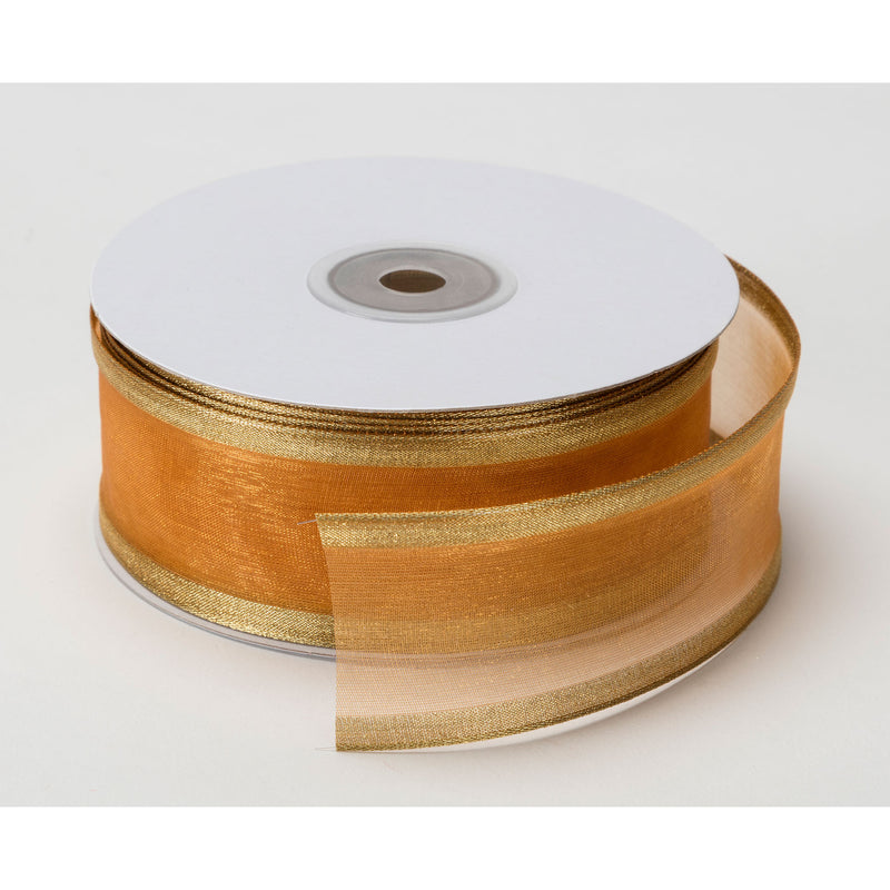 Wired Sheer with Metallic Edge Ribbon