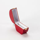 Antique Look Leatherette Bangle Box with Satin Inner Lid