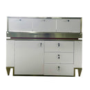 Luxe Jewellery Counter Showcase with Gold Trim