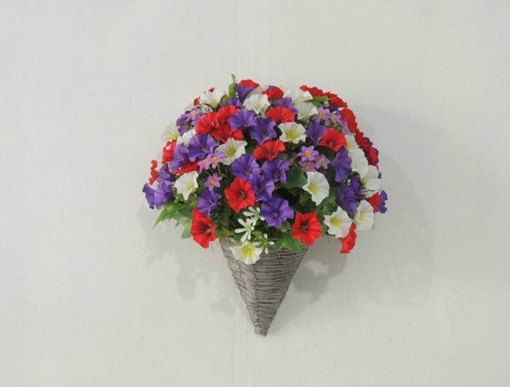 Bouquet of Faux Flowers - For Wall Hanging