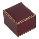 Leatherette Single Ring Box with Matching Insert and White Window
