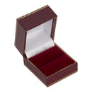 Leatherette Single Ring Box with Matching Insert and White Window