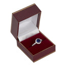 Leatherette Single Ring Box with Matching Insert and White Window
