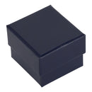 Leatherette Single Ring Box with Matching Insert and White Window