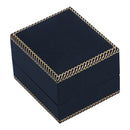 Leatherette Single Ring Box with Matching Insert and White Window