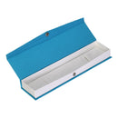 Boîte à bracelet recouverte de papier texturé avec insert blanc