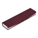 Boîte à bracelet recouverte de papier texturé avec insert blanc