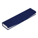 Boîte à bracelet recouverte de papier texturé avec insert blanc