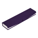 Boîte à bracelet recouverte de papier texturé avec insert blanc