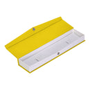 Boîte à bracelet recouverte de papier texturé avec insert blanc