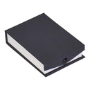 Grande boîte à boucles d'oreilles à clip française recouverte de papier texturé avec insert blanc