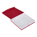 Boîte à perles recouverte de papier texturé avec insert blanc