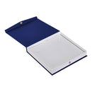 Boîte à perles recouverte de papier texturé avec insert blanc