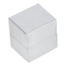 Silver and Gold Linen Cotton Filled Cardboard Box