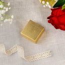 Silver and Gold Linen Cotton Filled Cardboard Box