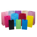 Sacs de marchandises SOS en papier de couleur unie