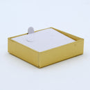 Two-tone Paper French Clip Earring Box with Gold Accent