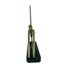 Miroir de présentation de bijoux élégant à deux faces avec support noir et doré