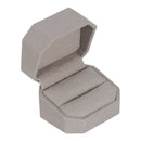 Single Ring Box Wrapped and Lined with Rich Nova Suede