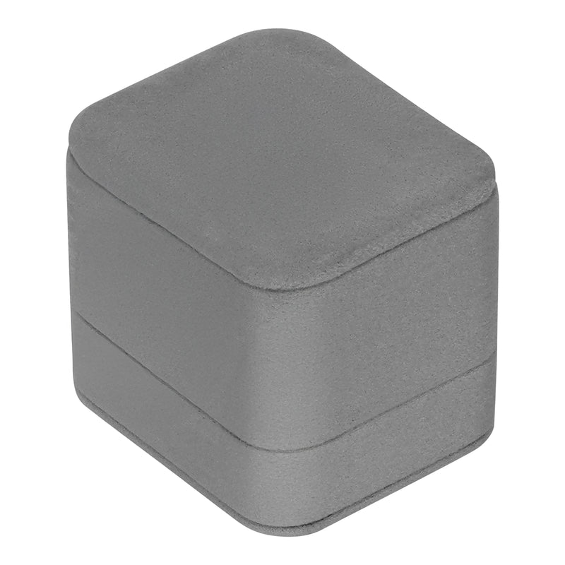 Suede Single Ring Box with Matching Two Piece Packer