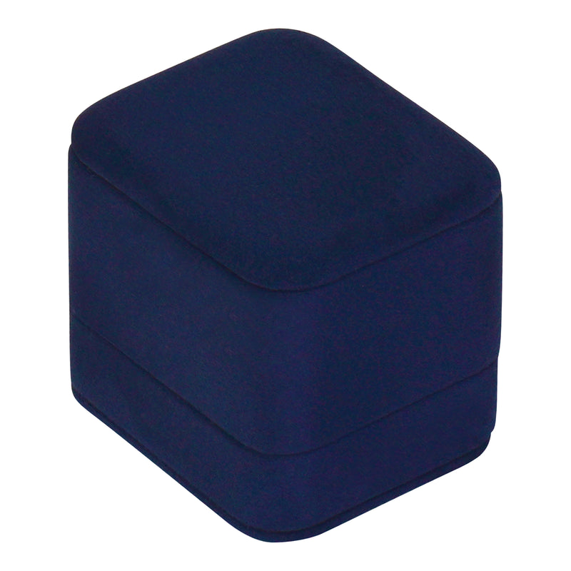 Suede Single Ring Box with Matching Two Piece Packer