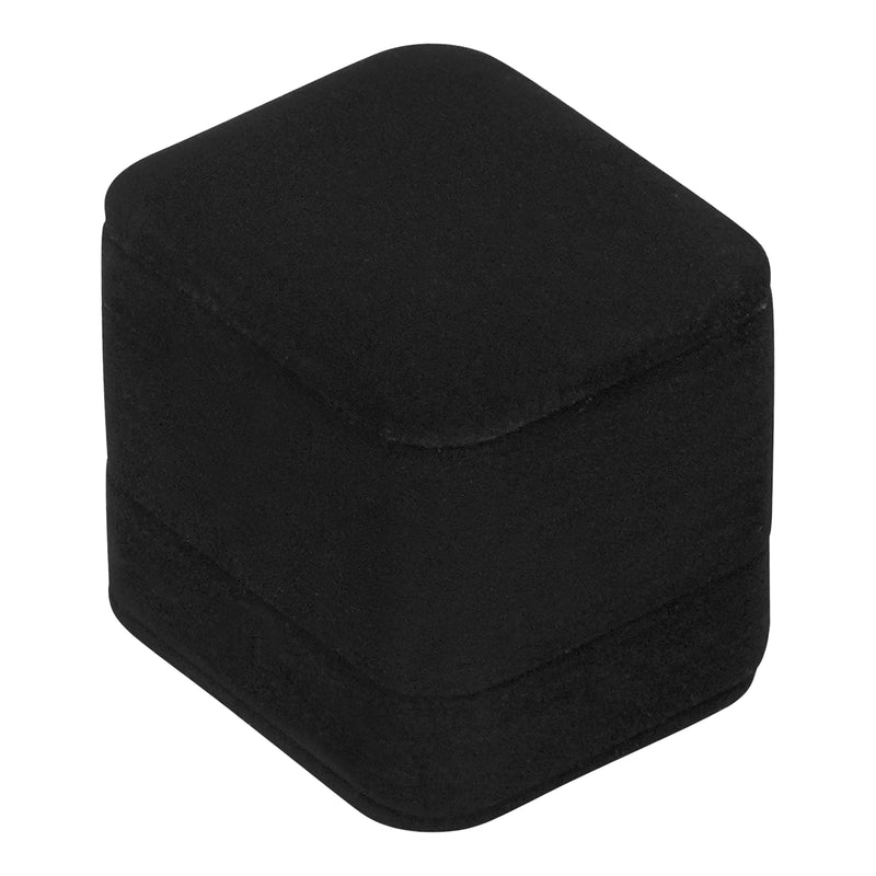Suede Single Ring Box with Matching Two Piece Packer