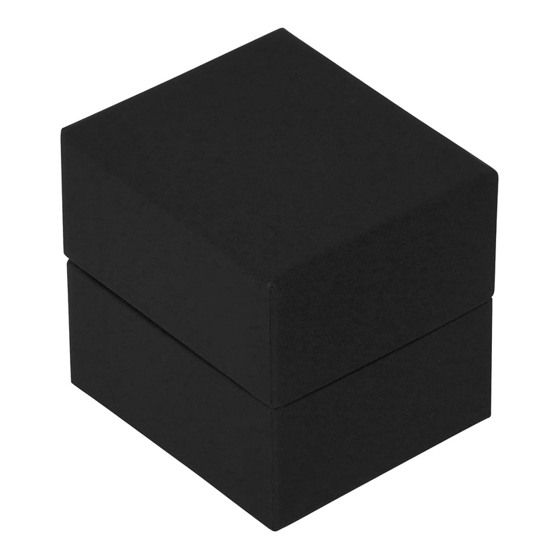 Suede Single Ring Box with Matching Two Piece Packer