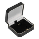 Leatherette Pendant or Earring Box with Gold Accent and Matching Insert