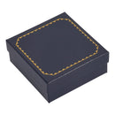 Leatherette Pendant or Earring Box with Gold Accent and Matching Insert