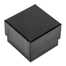 Embossed Leatherette Single Ring Box with White Velvet Interior