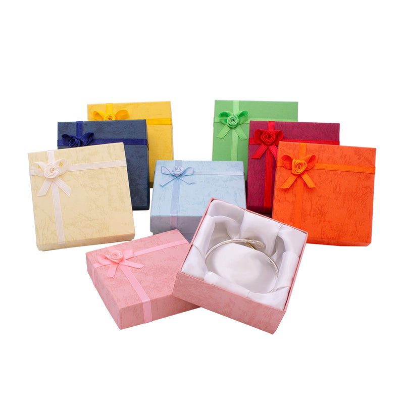 Pastel Rose Assorted Two-Piece Box with Rose Accent Bow