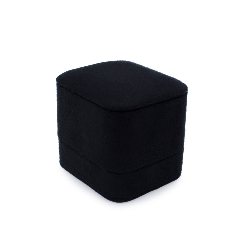 Suede Single Ring Box with Matching Two Piece Packer