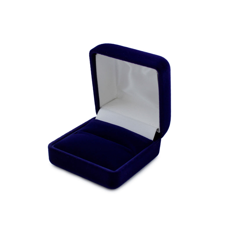 Suede Single Ring Box with Matching Two Piece Packer
