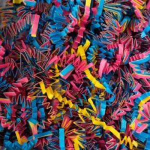 Colored Crinkle Cut Shreds